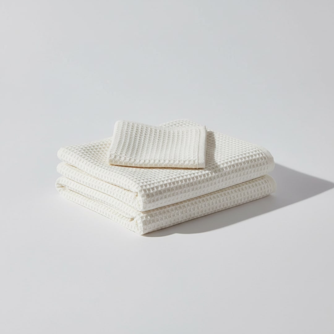 Waffle Cotton Bath Towel